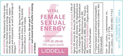 Vital Female Sexual Energy  label - LIDL33 Vital Female Sexual Energy LBL 2 28 2020